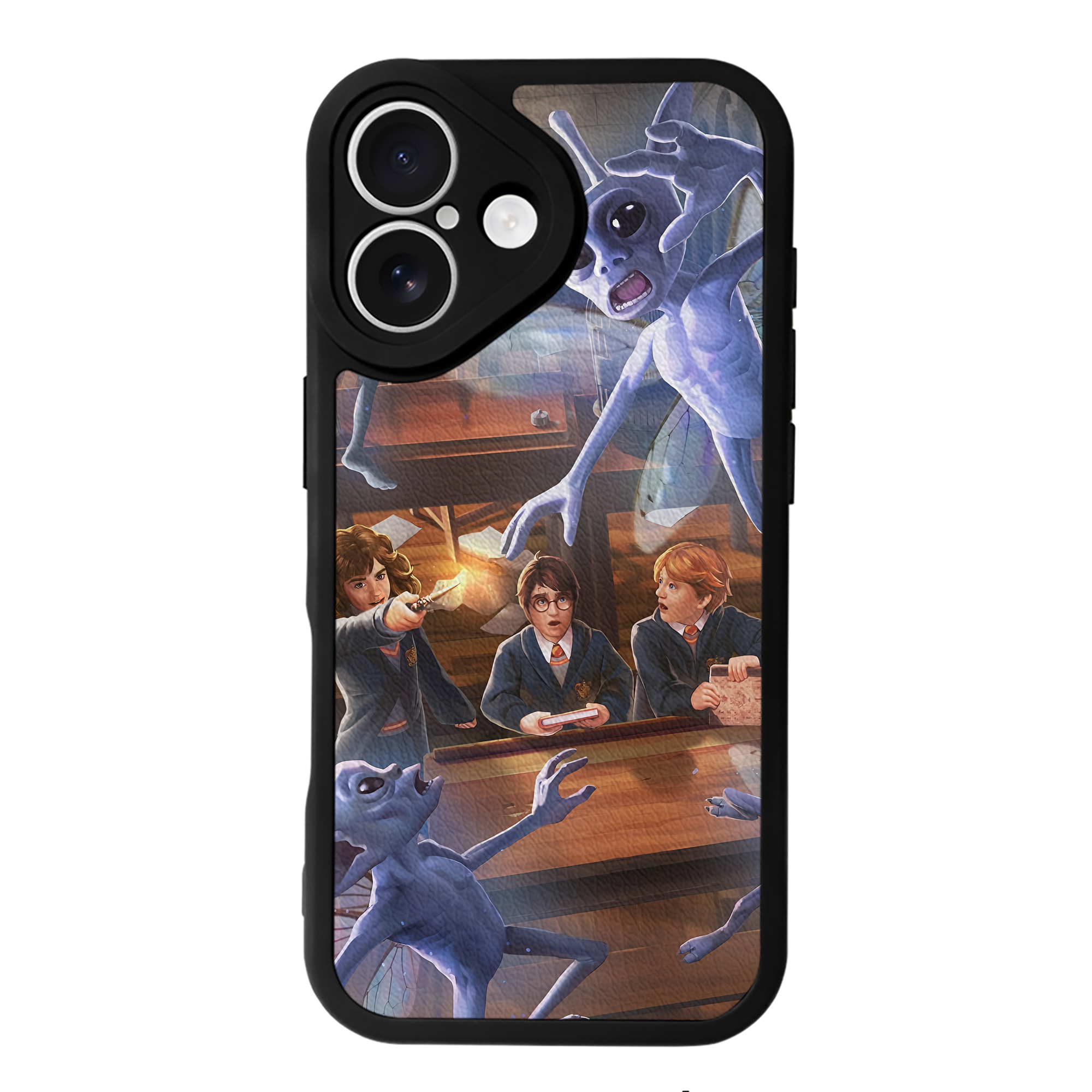 （画像用） Harry Potter ハリー・ポッターシリーズ 【iPhone 16シリーズ対応】シリコンスマホケース（レザー調） 材質：シリコン